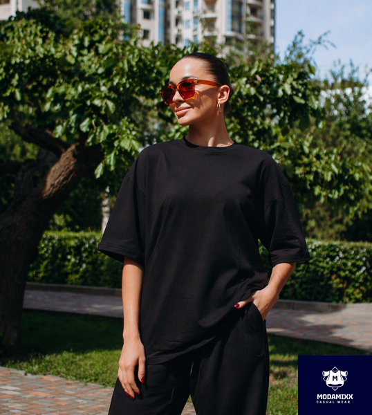 Футболка OVERSIZE  ЧЕРНЫЙ FOVL04 фото