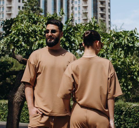 Футболка OVERSIZE БЕЖ FOVL02 фото